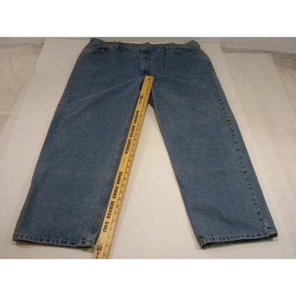 Levi's 550 Jeans Mens 46x32 Blue Denim Relaxed Fit Light Wash Straight - Picture 11 of 13